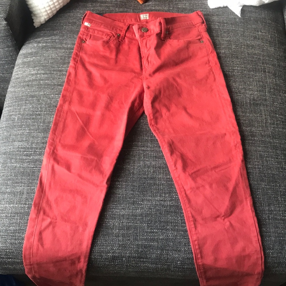Coral jean leggings